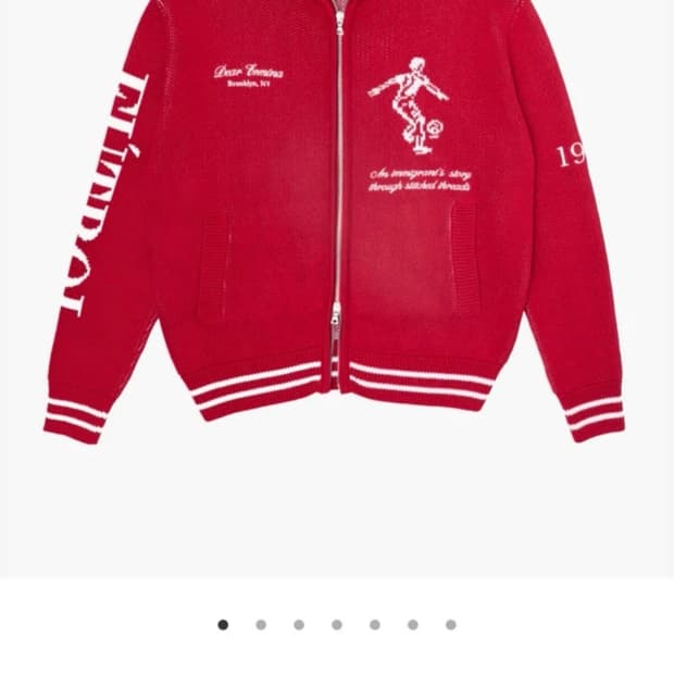 Dear Ermina 풋볼 가디건 스웨터 M