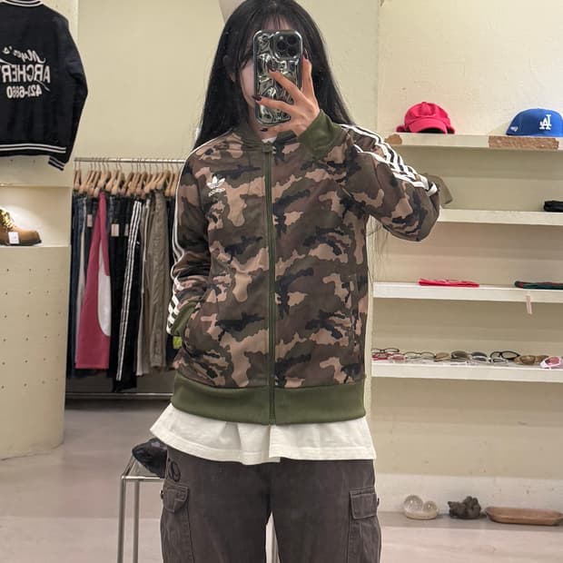 아디다스 카모 파이어버드 트랙탑 져지 U1335