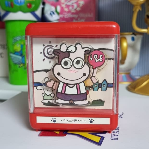 레트로 고전 문구 저금통