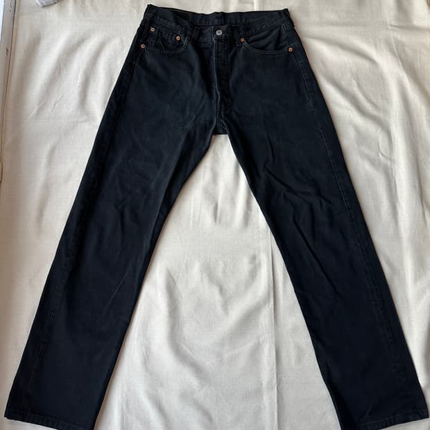 리바이스 501 made in France 90s 흑청 블랙진 33