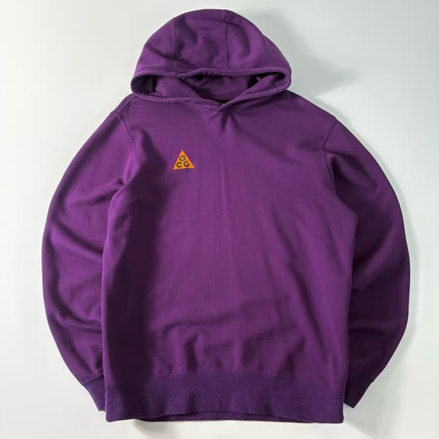 Nike 나이키 acg 퍼플 코튼 후드티