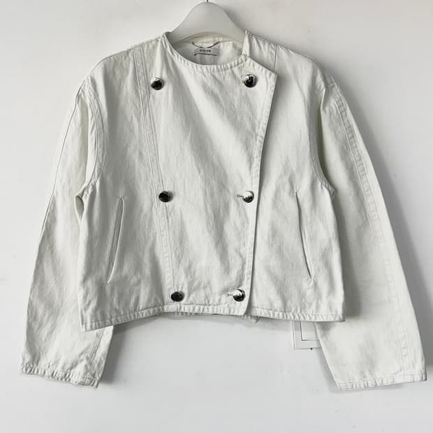 시스템 2023 칼라리스 더블 크롭 자켓