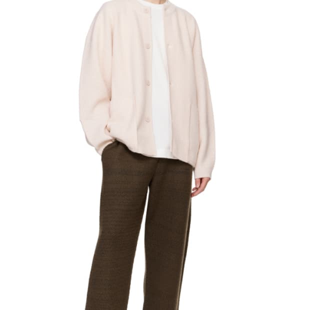 옴므플리세 러스틱 니트 브라운 1