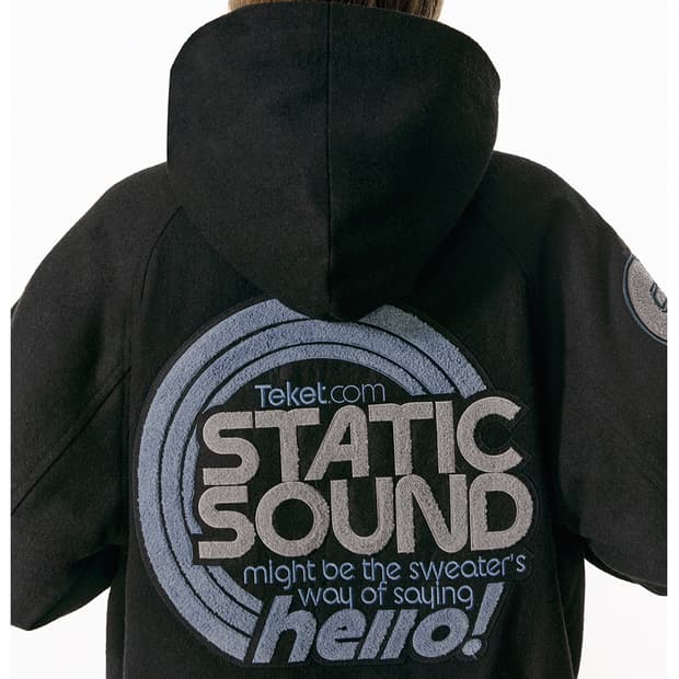 테켓 Teket Static Sound 후드 코트 블랙