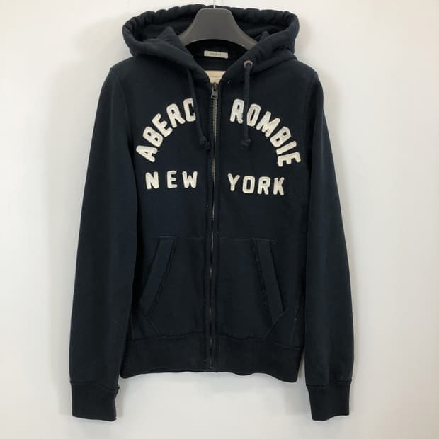 아베크롬비 Y2K 아치로고 스웻 후드집업 M