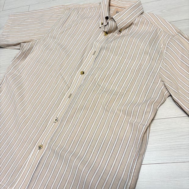 빈티지 엘엘빈 스트라이프 반팔 셔츠 100사이즈