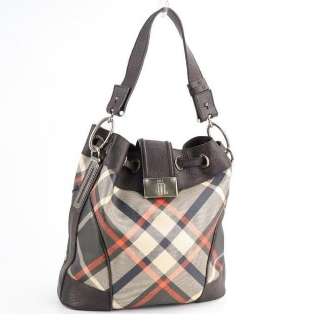 닥스 체크 호보 숄더백