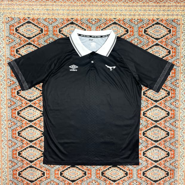 엄브로 블랙 반팔 카라 유니폼 져지 티셔츠 남성XL