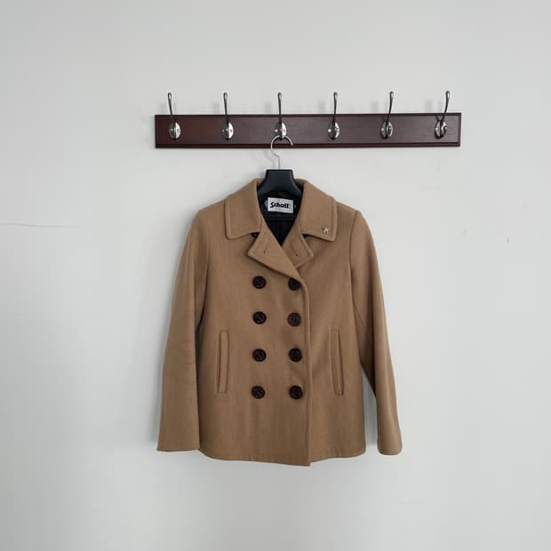 쇼트 어스뮤직 피코트 자켓