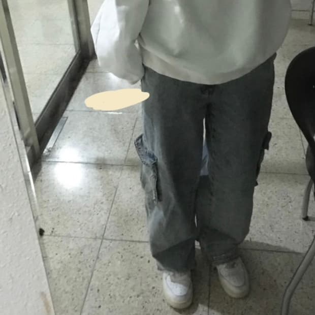 스컬프터 연청 데님 