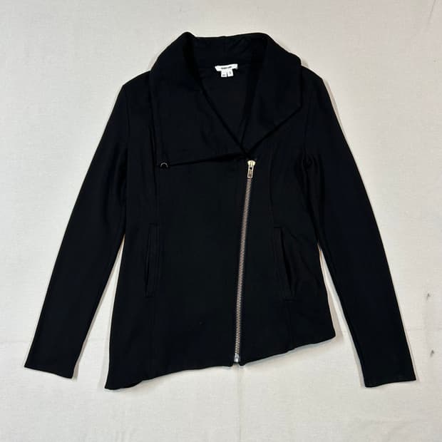 S) 헬무트 랭 언밸런스 비대칭 집업 자켓