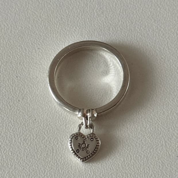 정품 판도라 러브락링 실버 48사이즈