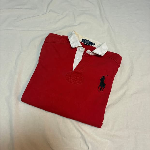 폴로 빅포니 럭비티 레드 M