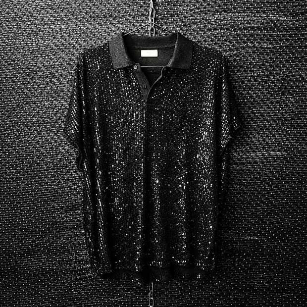 생로랑 20SS 시퀸 스팽글셔츠