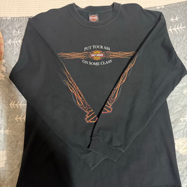 할리데이비슨 플레임 롱슬리브