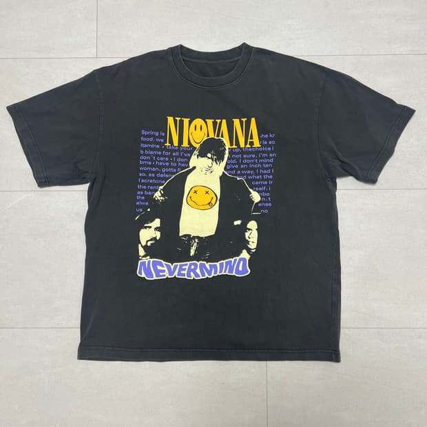 빈티지 밴드 티셔츠 너바나nirvana 네버마인드