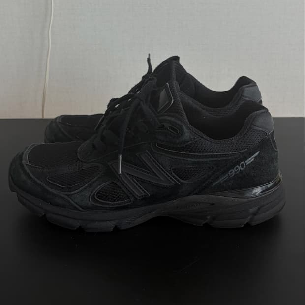 뉴발란스 990 v4 트리플 블랙 made in usa