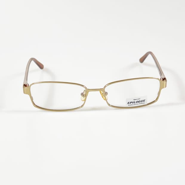 EPILOGUE 골드 슬림 스퀘어 메탈 빈티지 안경