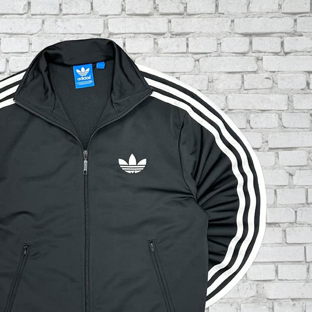 아디다스 구형 빈티지 파이어버드 블랙 져지 95