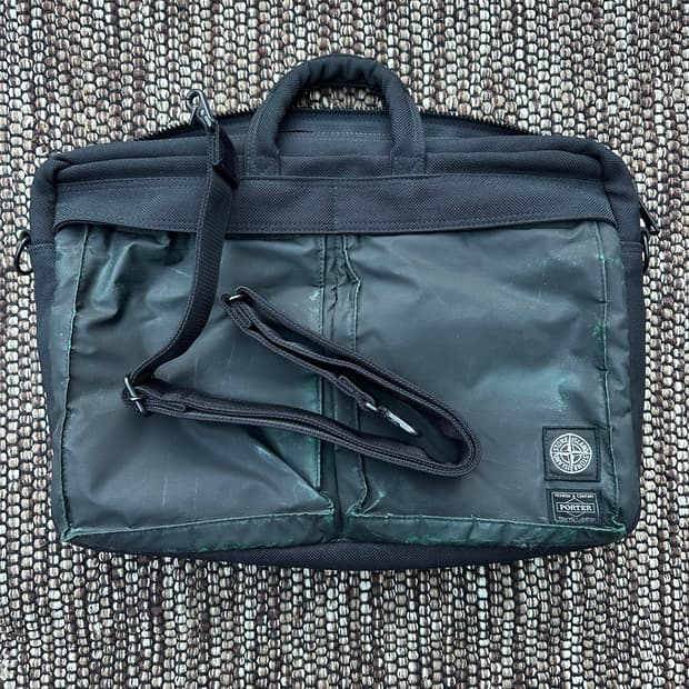 요시다 포터 스톤아일랜드 매신저백 