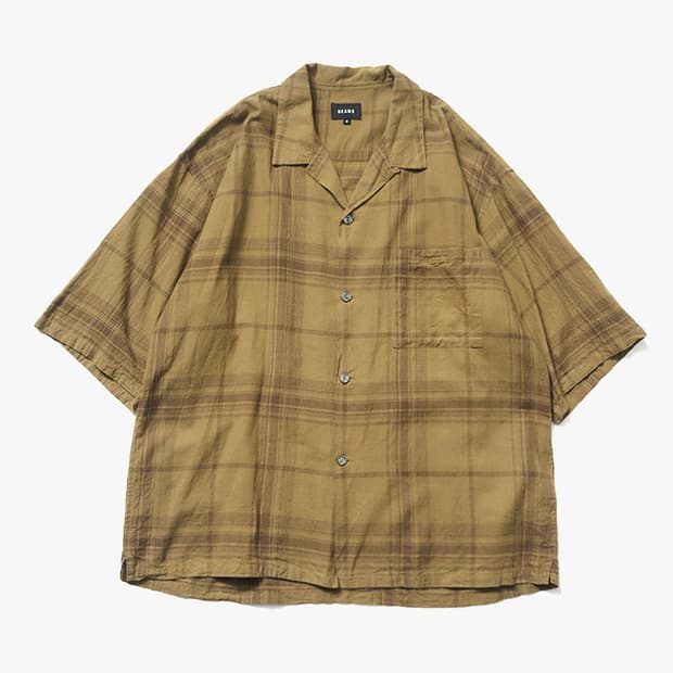 BEAMS - FADE CHECK LOOSE FIT SHIRT