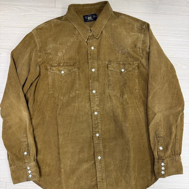 [XL] rrl 코듀로이 웨스턴 셔츠