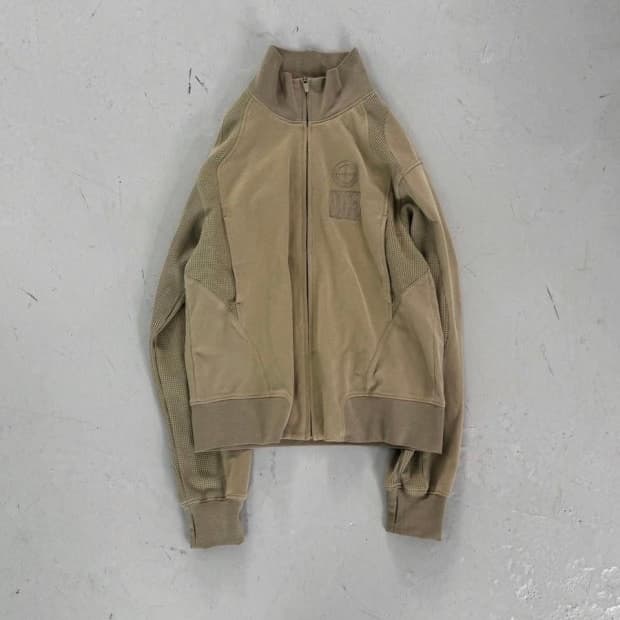 Mpa Contrast Zipped Jacket khaki