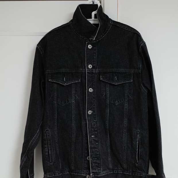 제로 흑청 데님 자켓