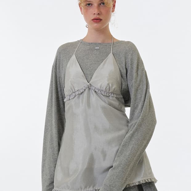그로브  RUBY HALTER-NECK DRESS