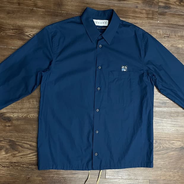 커버트 비이커 이태리 포플린 셔츠 네이비