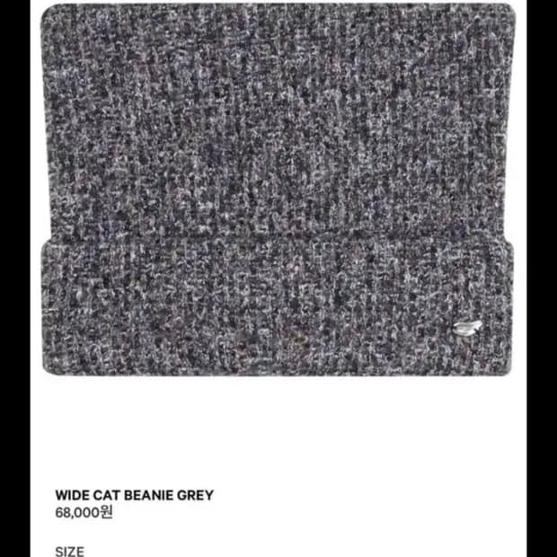 코이세이오 와이드캣 비니 그레이 