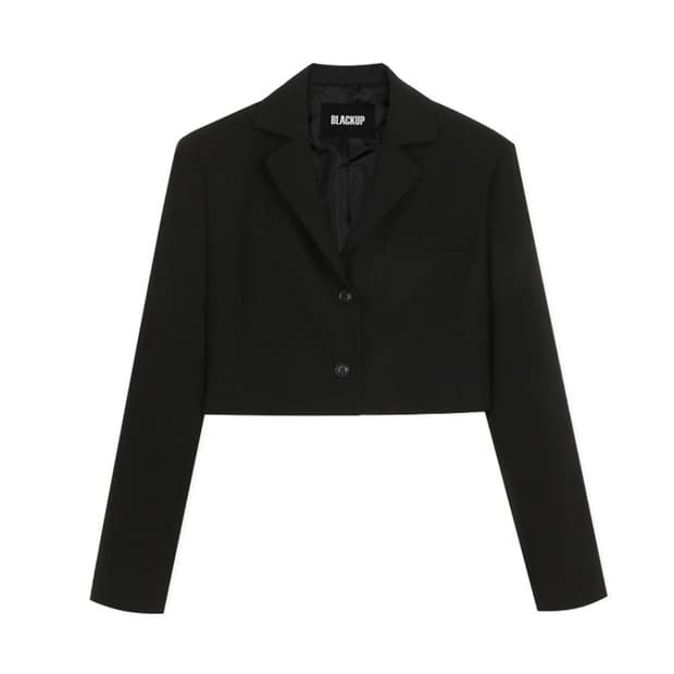 블랙업 롤리 크롭자켓 블랙
