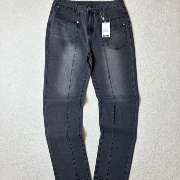 낫포너드 커브드 워싱 스트레이트 데님 팬츠 PN6630