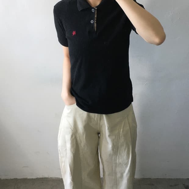 버버리 체크 피케티