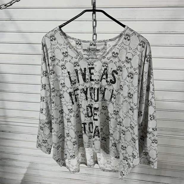 Moussy skull long tee