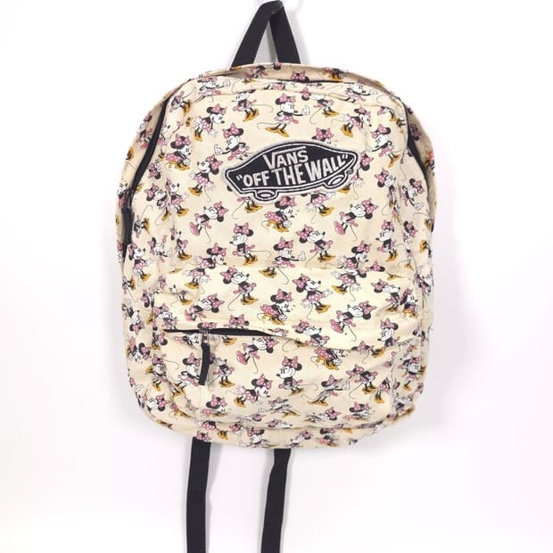 VANS 미니마우스 패턴 캔버스 백팩