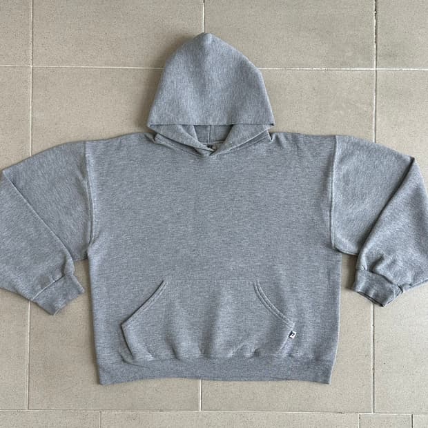 빈티지 러셀 후드 그레이 M
