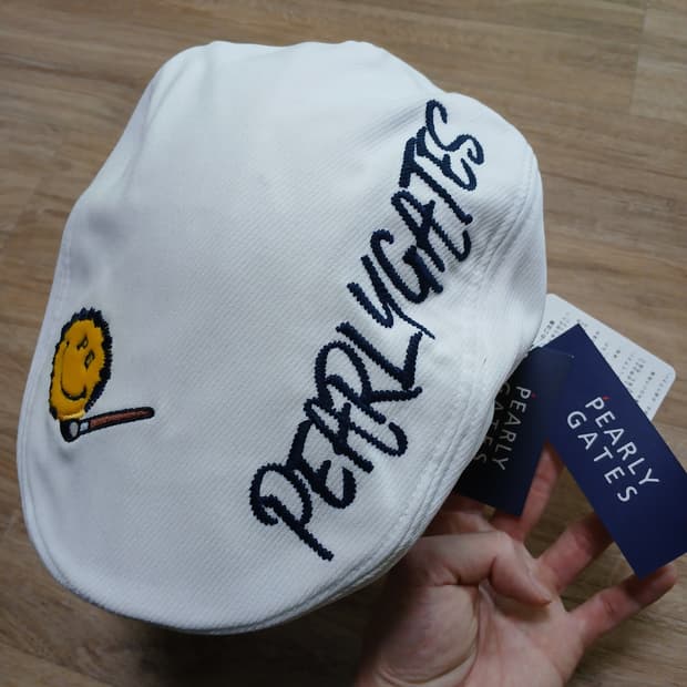 택붙은 미사용 파리게이트 헌팅캡 PG PEARLY GATEES 골프 모자