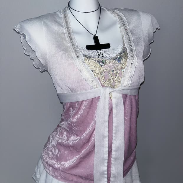 페어리 엔젤 코어 레이어드 코디 세트 (4 piece full set) 