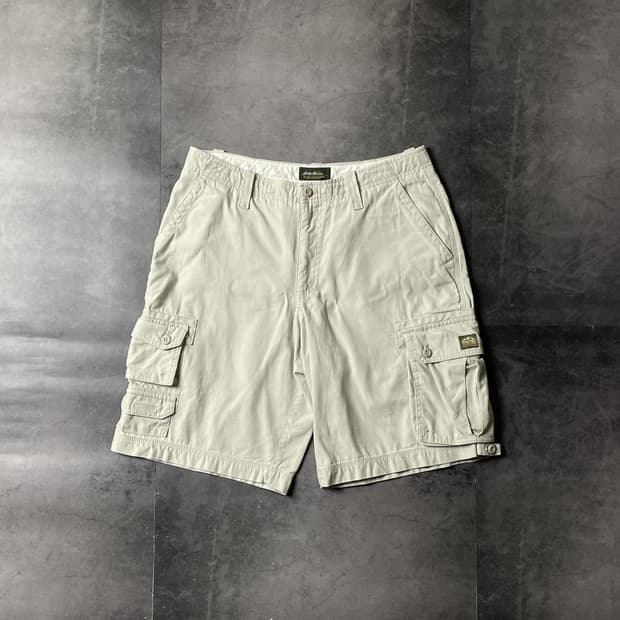 EDDIE BAUER 에디바우어 베이지 카고 하프 팬츠 A00772