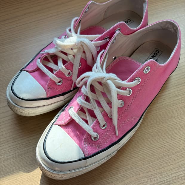 컨버스 척테일러 70 로우 핑크 스니커즈 275