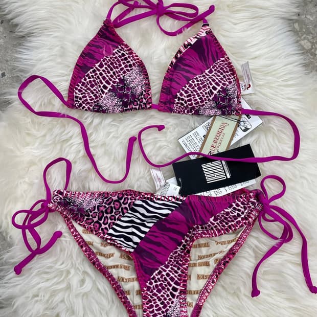 트루릴리젼 핑크 레오파드 호피 지브라 비키니 갸루 트루릴리전