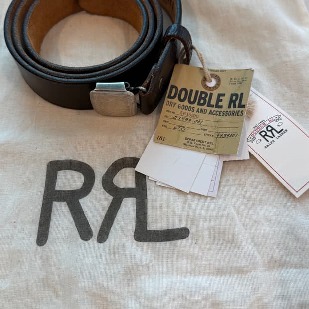 rrl 더블알엘 빈센스 히콕 벨트 36 
