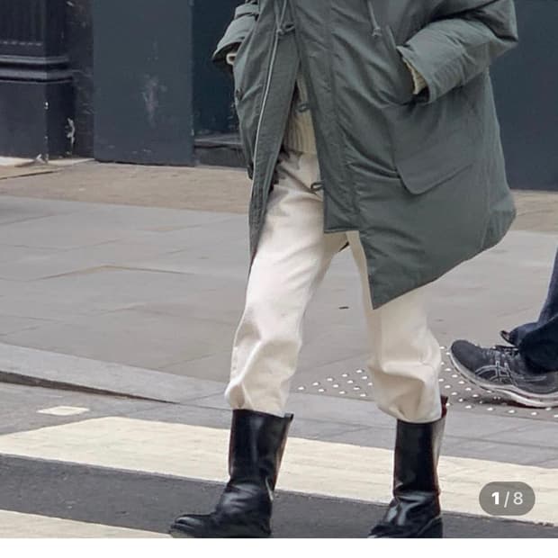 새상품급 브런치 품절 구스다운 야상패딩 양모후드 프리사이즈