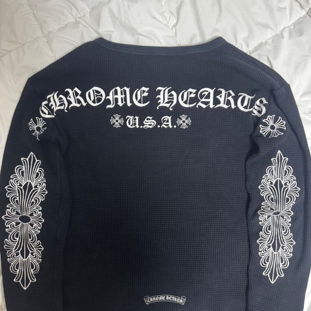 [정품]  크롬하츠 와플 롱슬리브 S