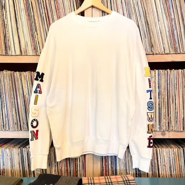 메종 키츠네 사이드 패치 스웻셔츠