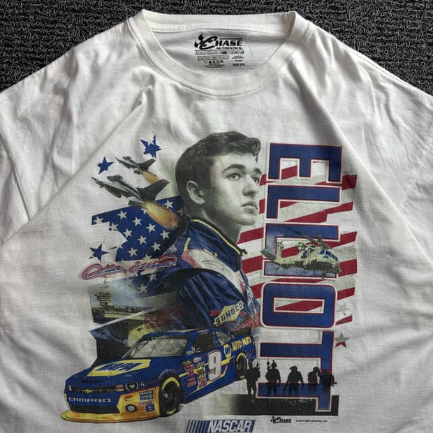 USA 나스카 체이스 엘리엇 레이싱 빈티지 티셔츠 3439