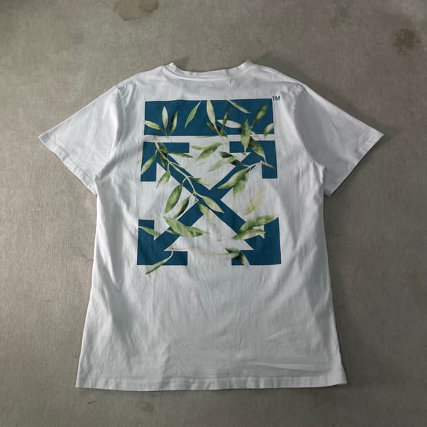 105 오프화이트 2019 s/s 에로우 반팔티셔츠