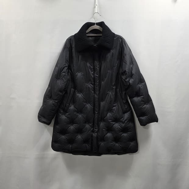 0722 KOOKAi쿠카이 니트카라 오리털 롱패딩 블랙 66사이즈