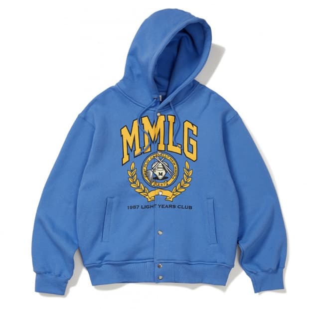 [Mmlg] SNAP HOOD JUMPER (PARA BLUE)